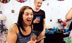 Slutty beauties Melissa Moore, Dolly Leigh and Moka Mora want to fuck