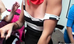 Selma Sins, Misti Love and Melissa May are acting very slutty