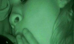 Anastasia Kessler gives a deep blowjob in the night
