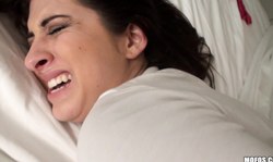 Dark-haired Karina White enjoys hardcore butt fuck in the doggy pose