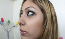 Asian casting girl Kat shows off her pussy and small tits