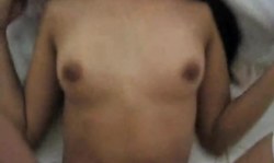 Small-tit Asian cutie enjoys the missionary pose and POV sex