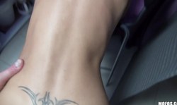 Public Pick UPs babe Gina Devine tastes a fat sausage